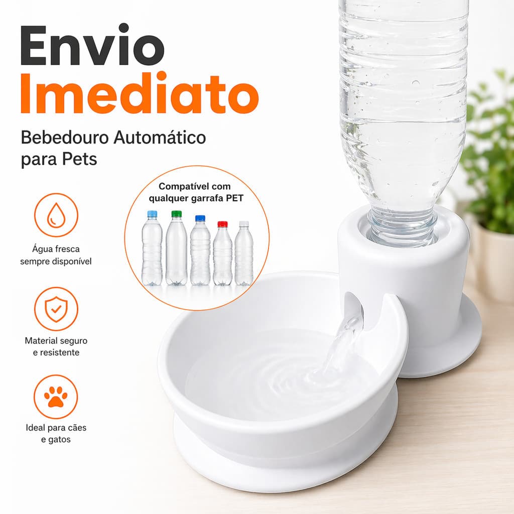 Bebedouro Automático para Pets Portátil