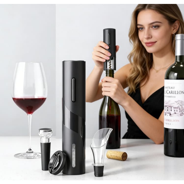 MODUS Automatic Electric Wine Opener | One-Touch Effortless Cork Remover