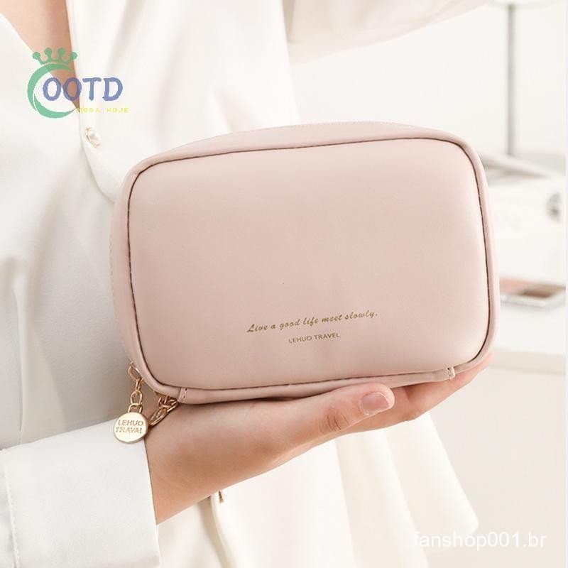 Moda Hoje Bolsa De Maquiagem Pequena , Organizador De Armazenamento Cosmético E Multifuncional Fofo , Mini Higiene Para