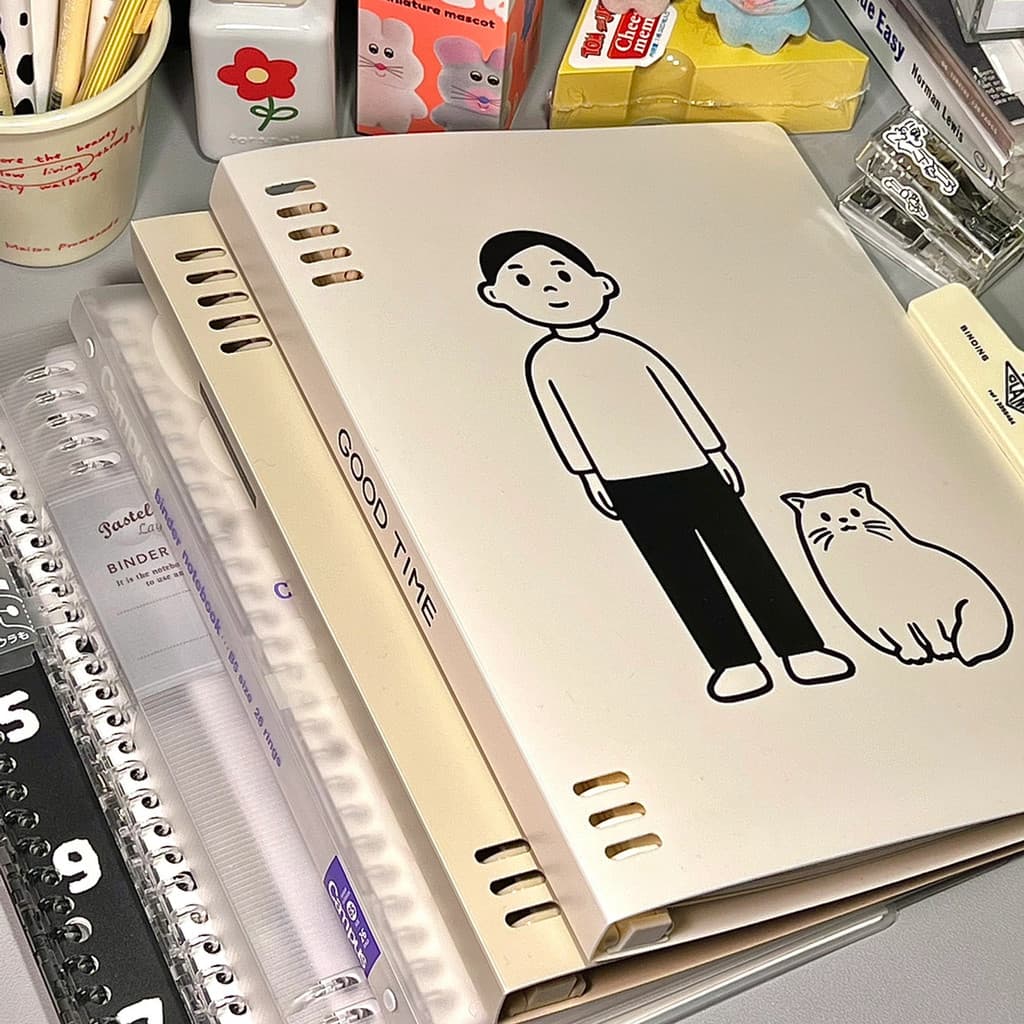 Caderno de folhas soltas de marca conjunta, limitado, japão kokuyo kokuyo Noritake, 8 buracos, não prático, caderno de e