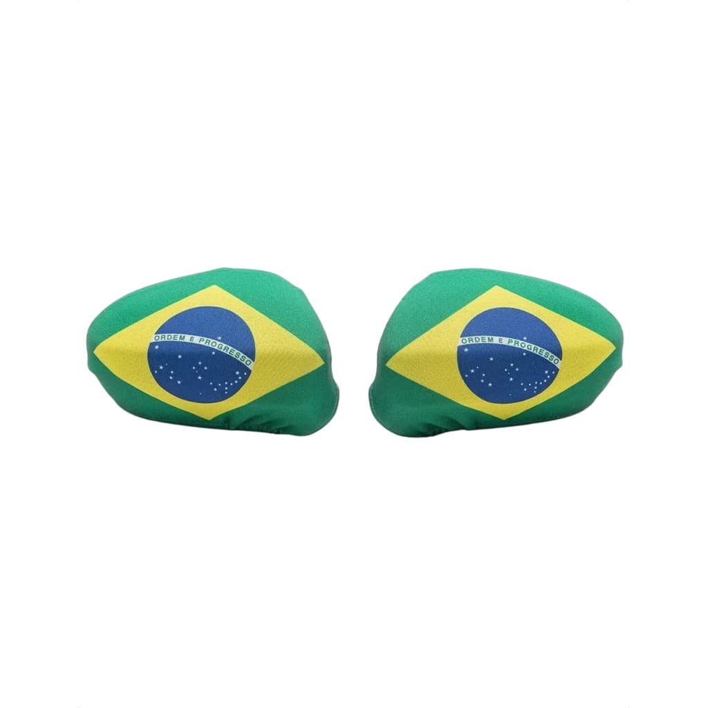 Kit 2 Capas Para Retrovisor de Carro Bandeirinha Brasil da Copa do Mundo