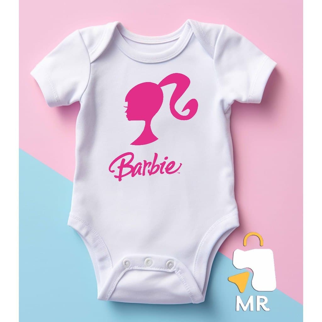 Body infantil BARBIE | Presente criativo para Bebê Preço baixo