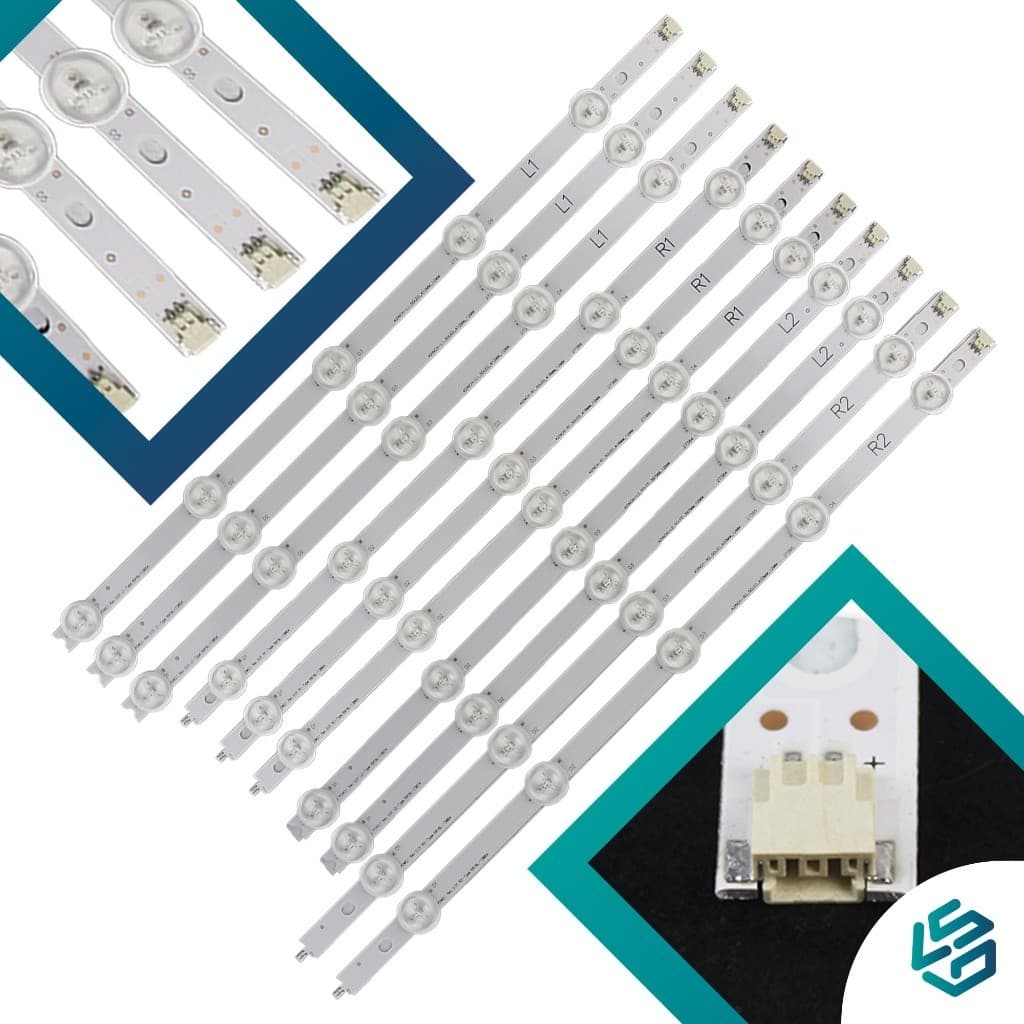 Kit Barras Led 42ln5400 42ln5700 42la6200 42la6204 42la6130
