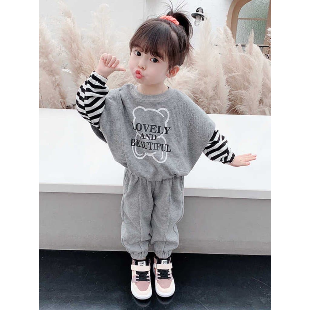 Meninas primavera outono ternos roupas infantis moda roupas de outono usar roupas infantis pequenas de tamanho médio mod