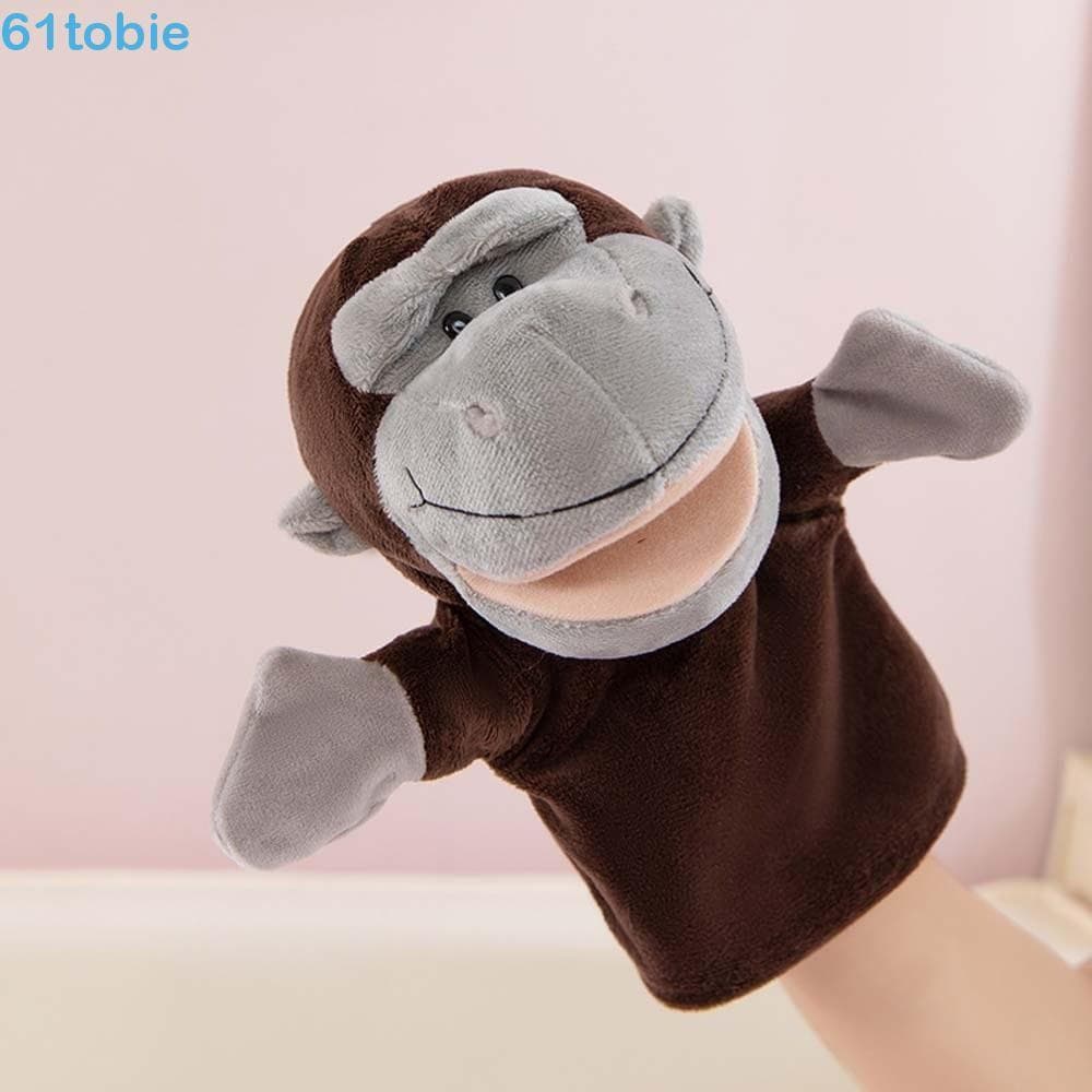 Fantoche De Mão Animal TOBIE , Boneca De Pelúcia Interativa , Bonecas Fofas De Desenho Animado De Vaca