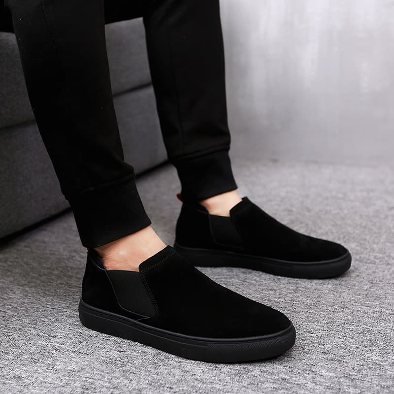 2026 primavera novo estilo de couro genuíno deslizamento em mocassins casuais preguiçoso camurça sapatos masculinos Anti