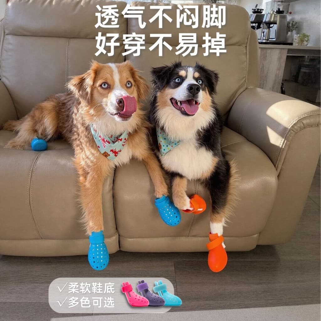 Bonito Super macio gatinho QQ sapatos sandálias para animais de estimação antiderrapante resistente ao desgaste sapatos