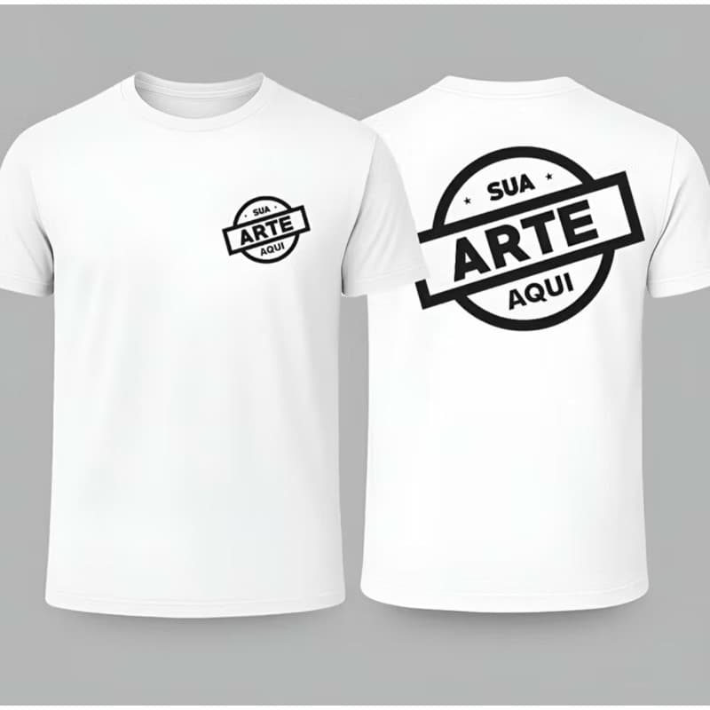 Camiseta Personalizada com Logo Uniforme Evento 100% Algodao