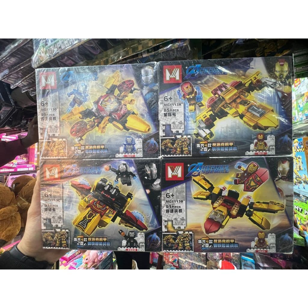 LEGO KIT HOMEM DE FERRO NAVE ESPACIAL 4 PARTES - ENVIO IMEDIATO