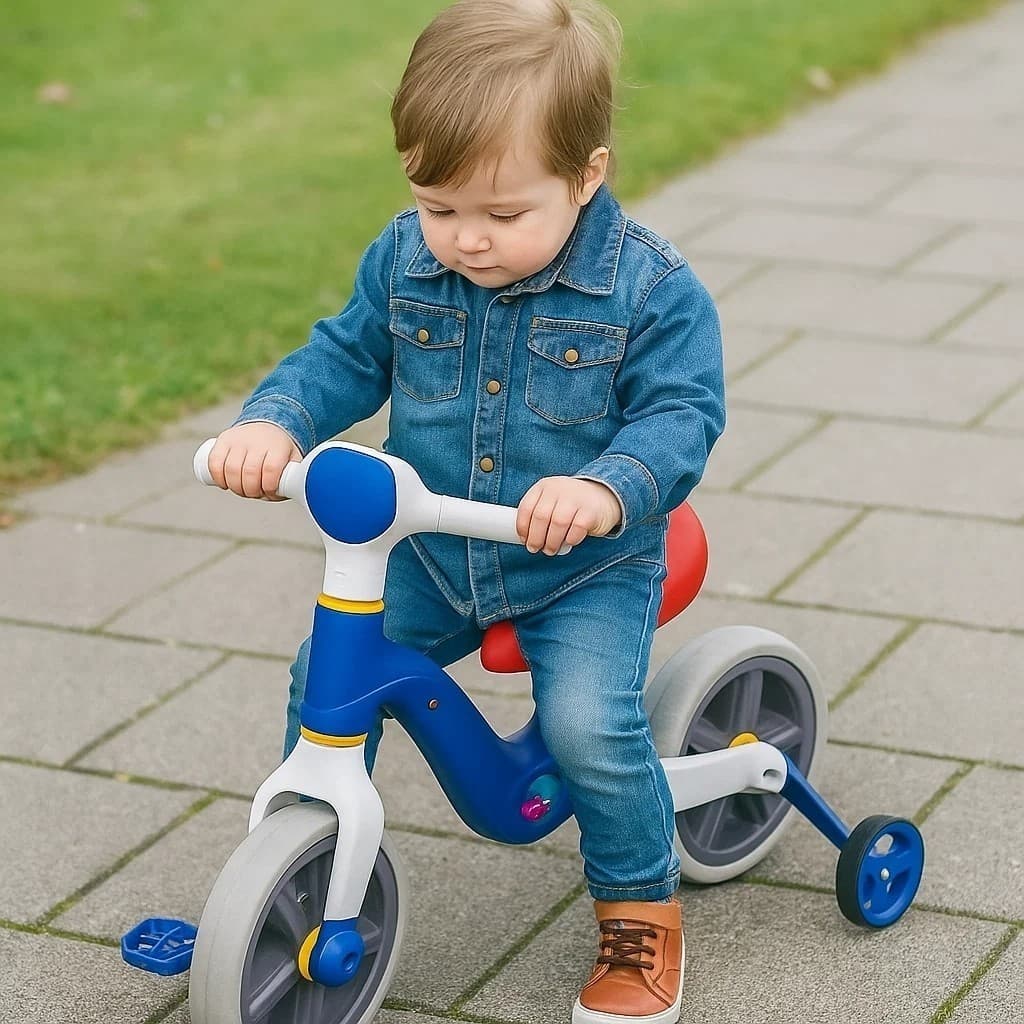 Bicicleta Infantil Equilíbrio 2 em 1 Rodinhas Removíveis Balance Bike