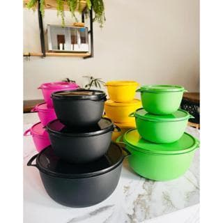 Kit 3 Potes BOWL Marmita Saladeira Armazenagem de Alimentos