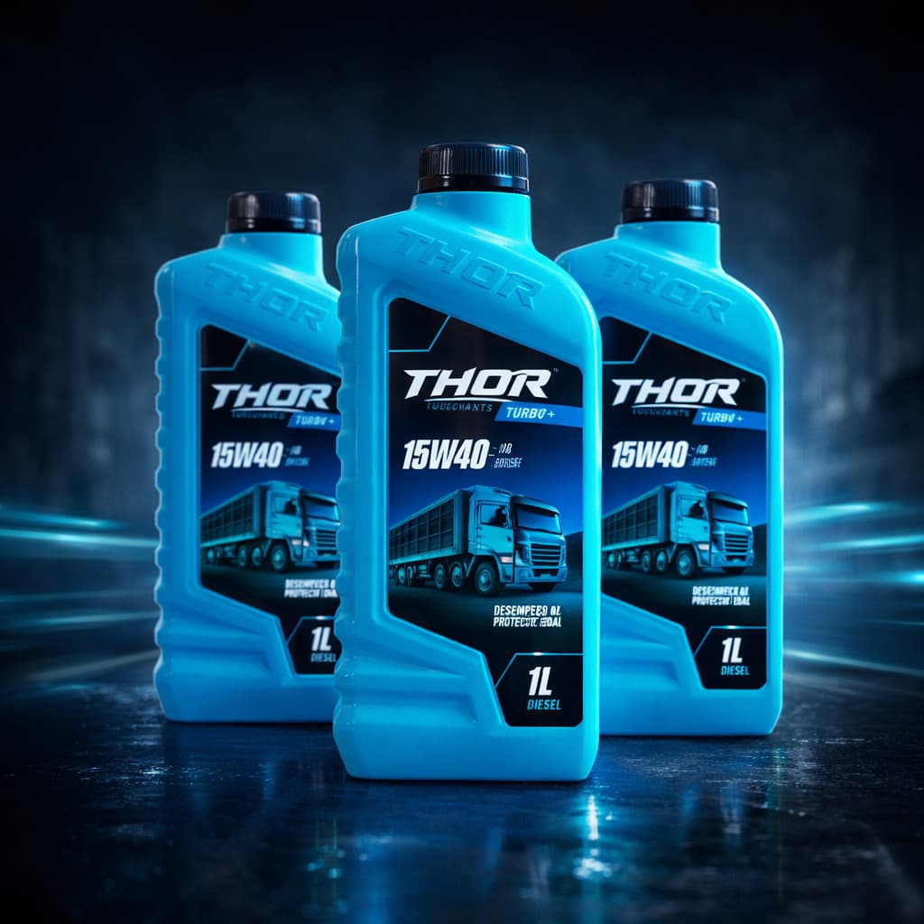 Kit 3 Óleo Lubrificante Thor 15W40 Turbo + Diesel 1 Litro SAE API