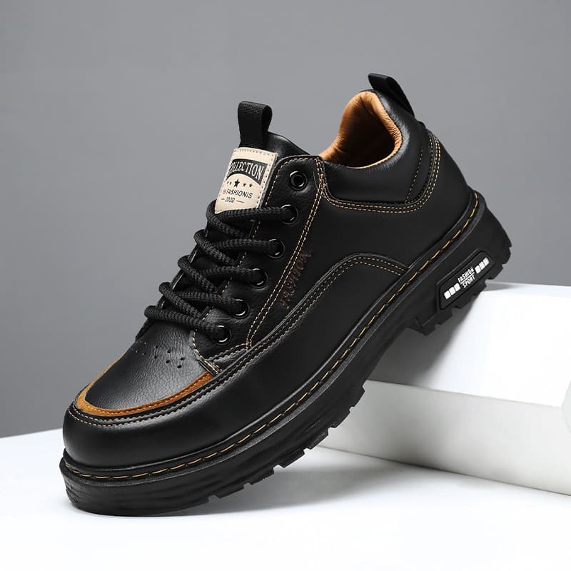 Botas gerais retrô sapatos masculinos 2024 na moda impermeável antiderrapante Martin botas resistentes ao desgaste moda