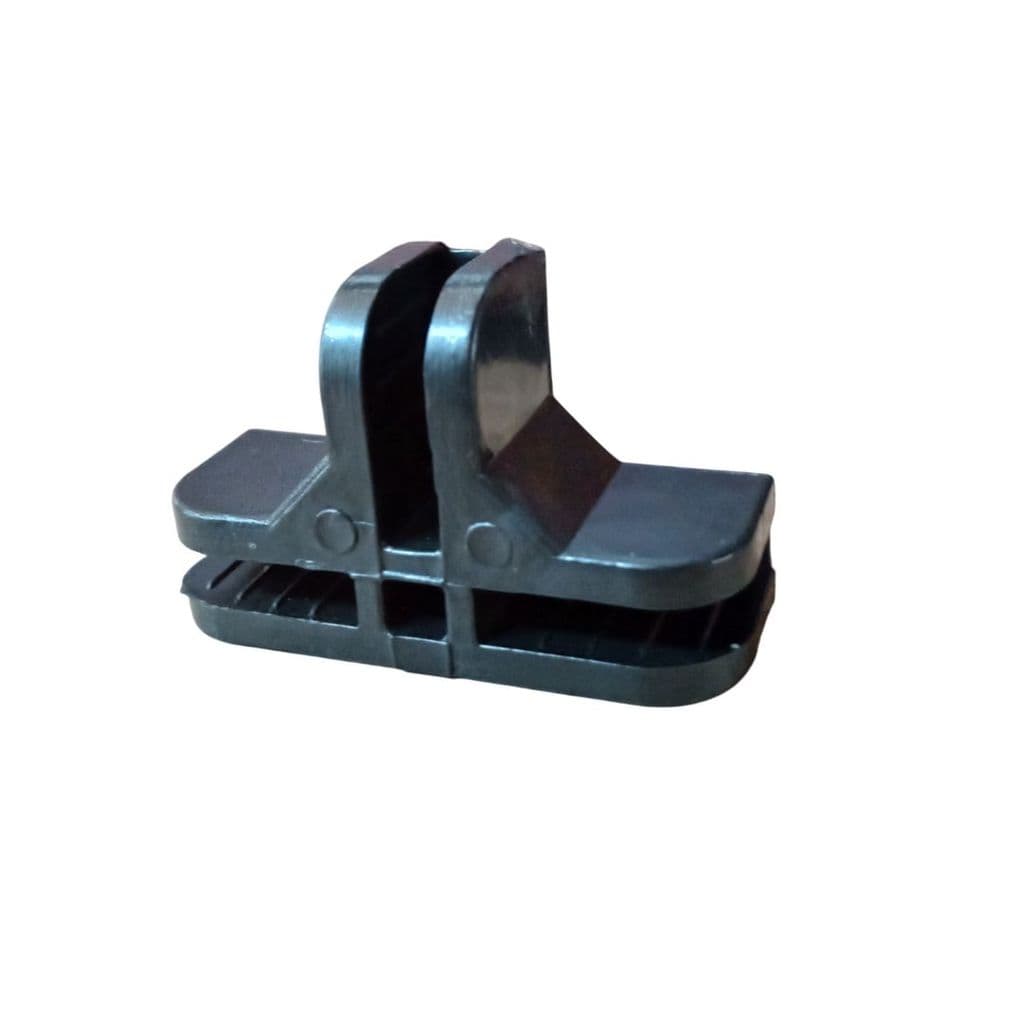 Kit 10 Conectivos N04 para Vidro 4mm Tela Aramada Preto