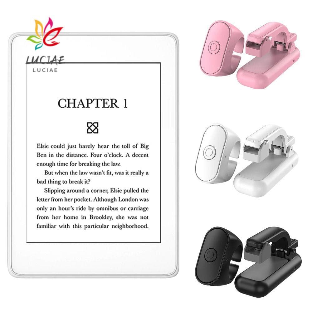 LUCIAE E-book Page Turner , Controle Remoto Leve ABS Gatilhos De Gravação 2 Em 1 Para Kindle
