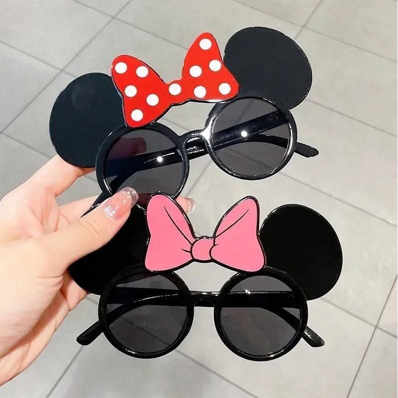 2 PCS Óculos de Sol Disney Mickey Mouse de Plástico Monnoe Cartoon
