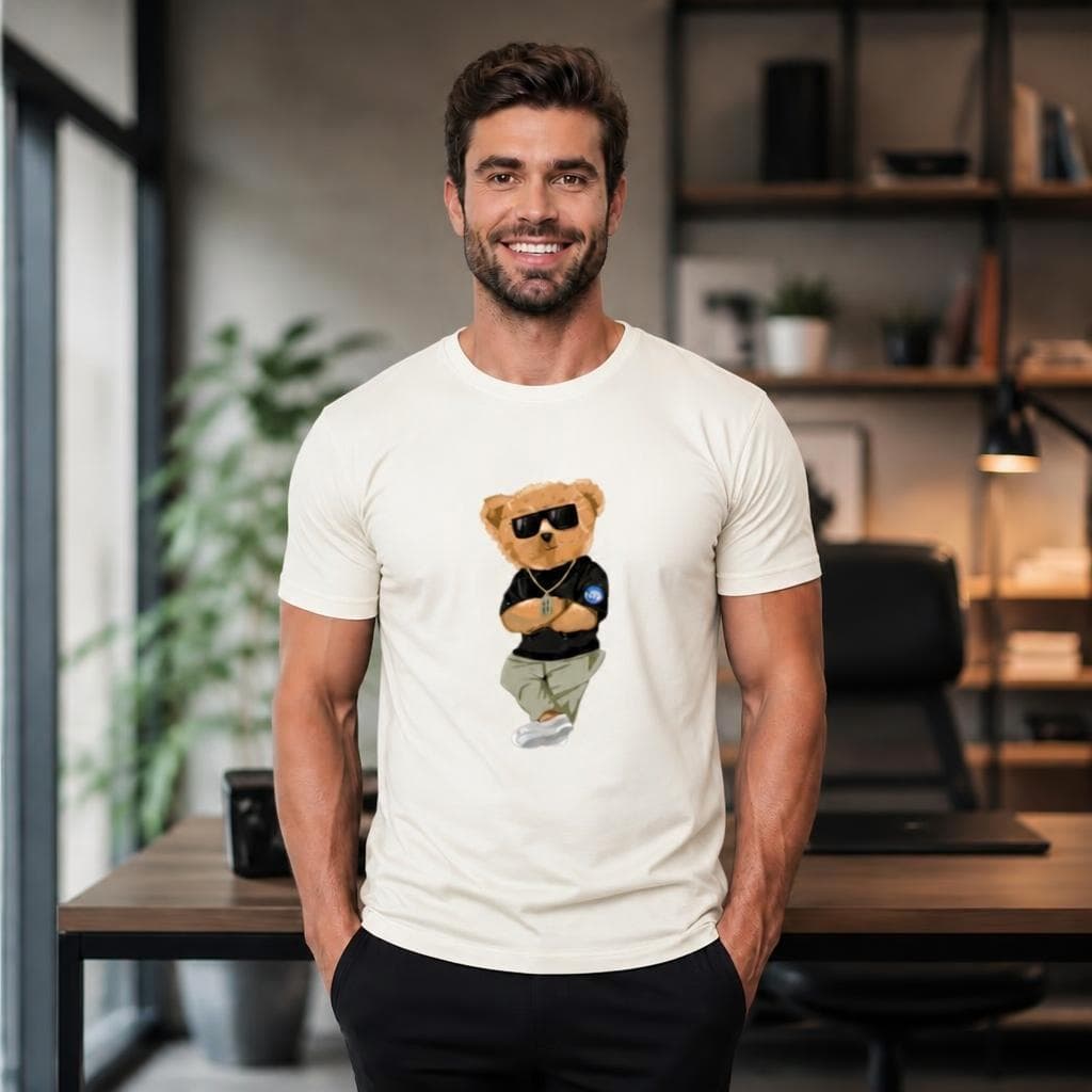 kit  Camiseta Unissex  Masculina 100%Algodão   Urso Descolado Original  BASICA Envio Imediato