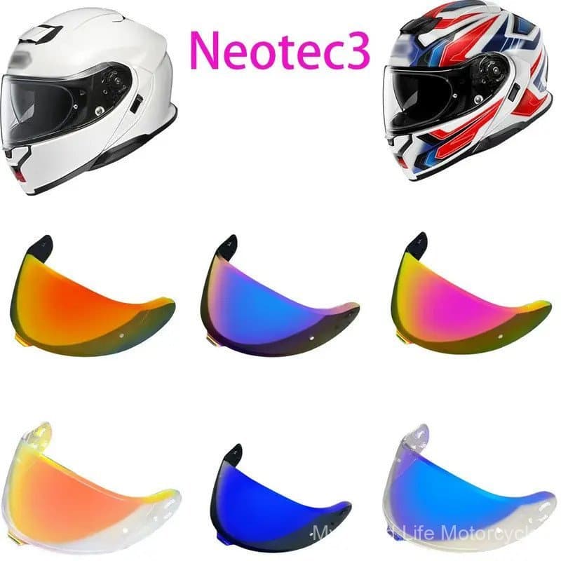 Visor for SHOEI Neotec3  CNS-3C  Face Shield Sunscreen Lentes para Casco de Moto Windproof Interchangeable Visière Repla