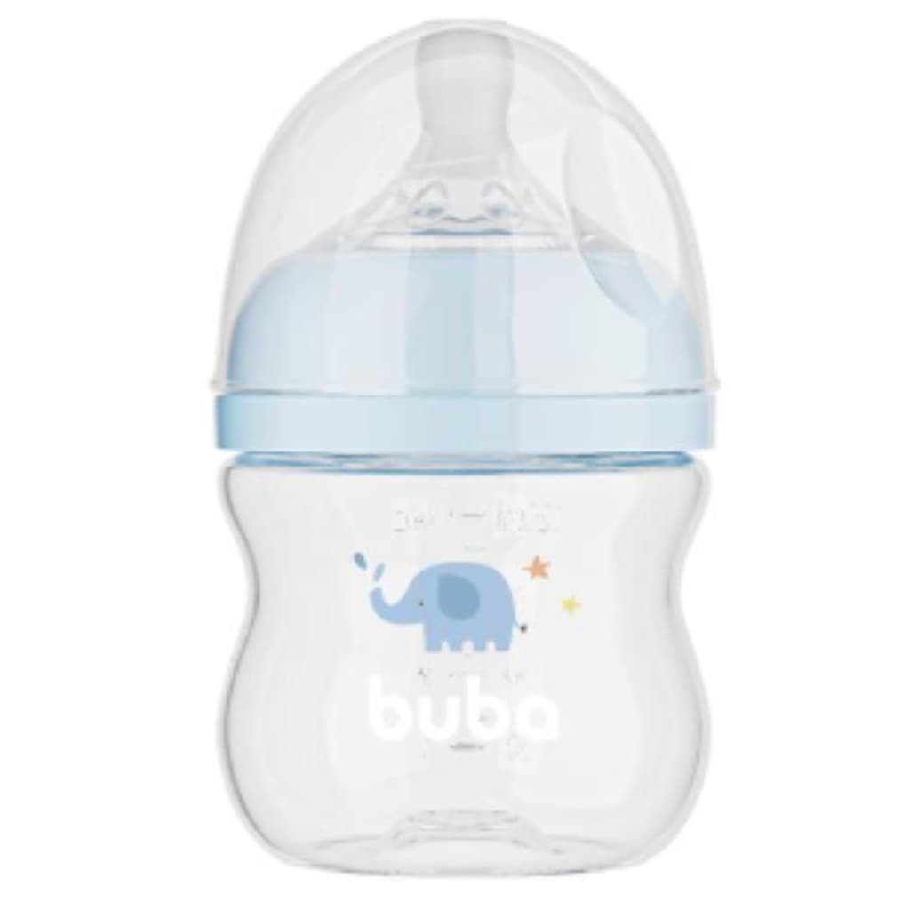 Mamadeira Buba Easy Flow 120ml Azul Elefante Anticólica