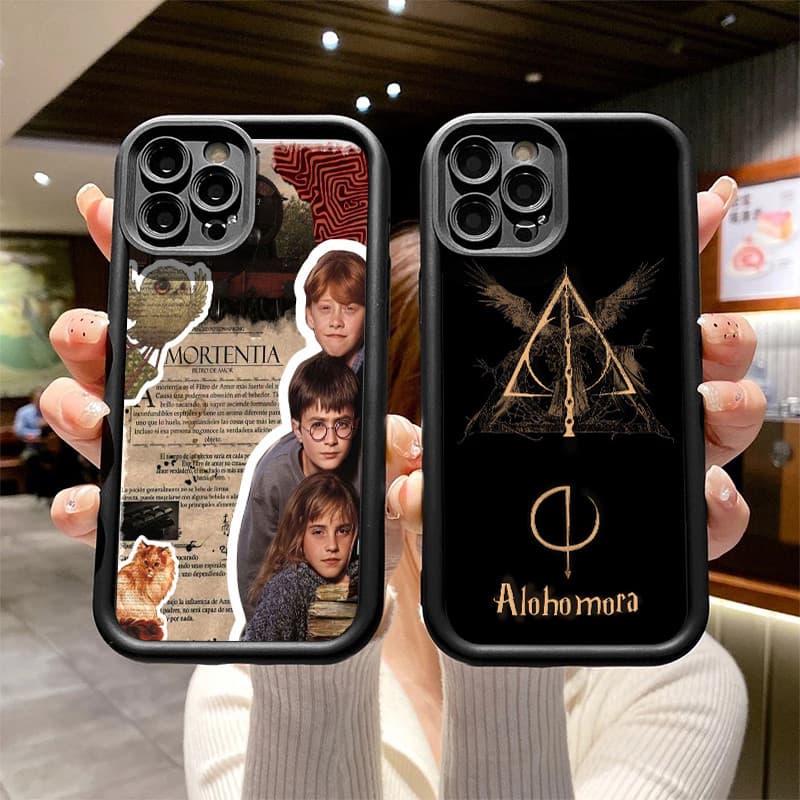 Capinha Capa Para iPhone 15 13 12 14 11 16 Pro Max Plus 17 AIR PRO MAX XR Harry Potter Silicone Anti-impacto