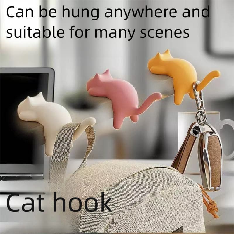 Gancho pegajoso de mesa para gato de alto valor, criativo, casa, pequeno objeto, armazenamento, cura, bonito, dormitório