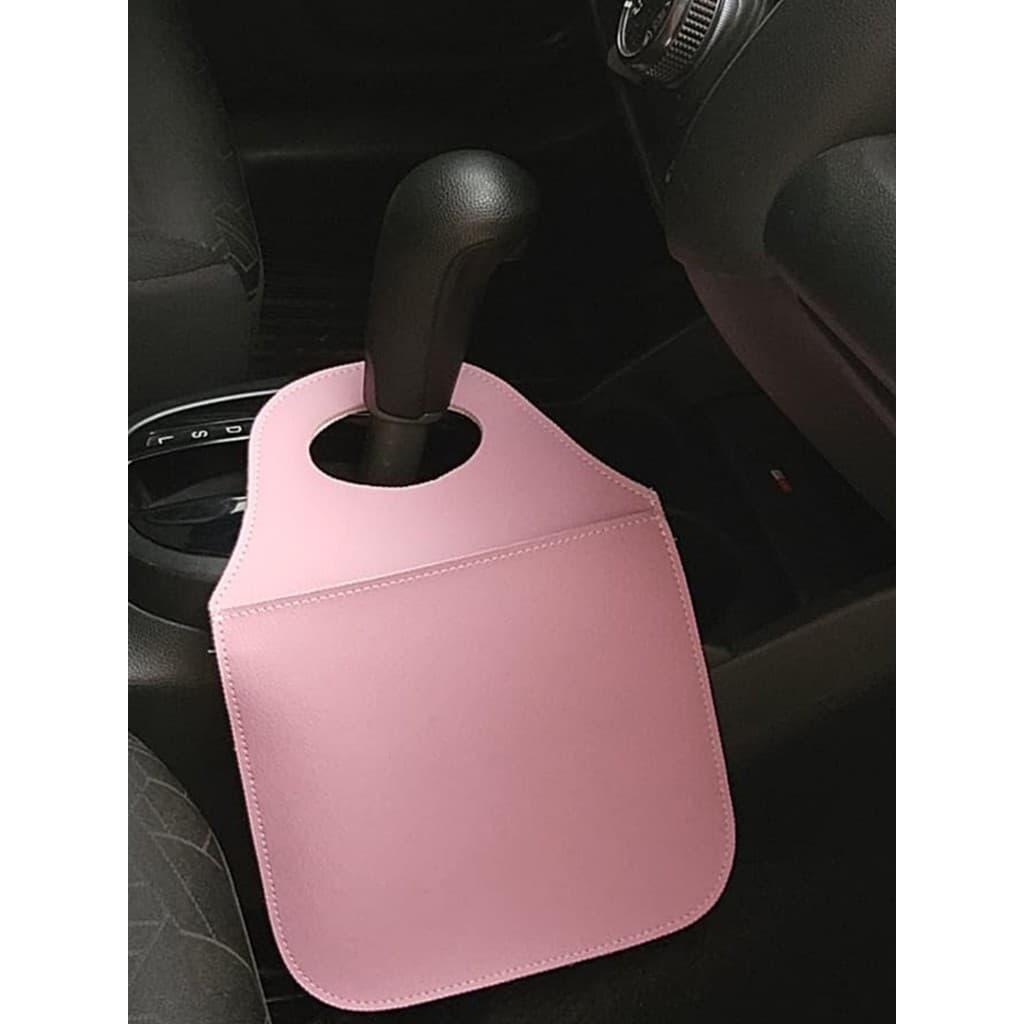 Lixeira de Carro em Couro Sintético Resistente Reforçado com Alça Porta Lixo Carro Universal