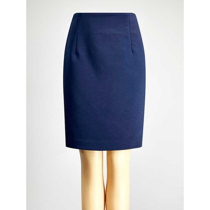 Roupa profissional saia azul marinho saia curta feminina 2026 cintura alta magro-ajuste local de trabalho Commuter traba