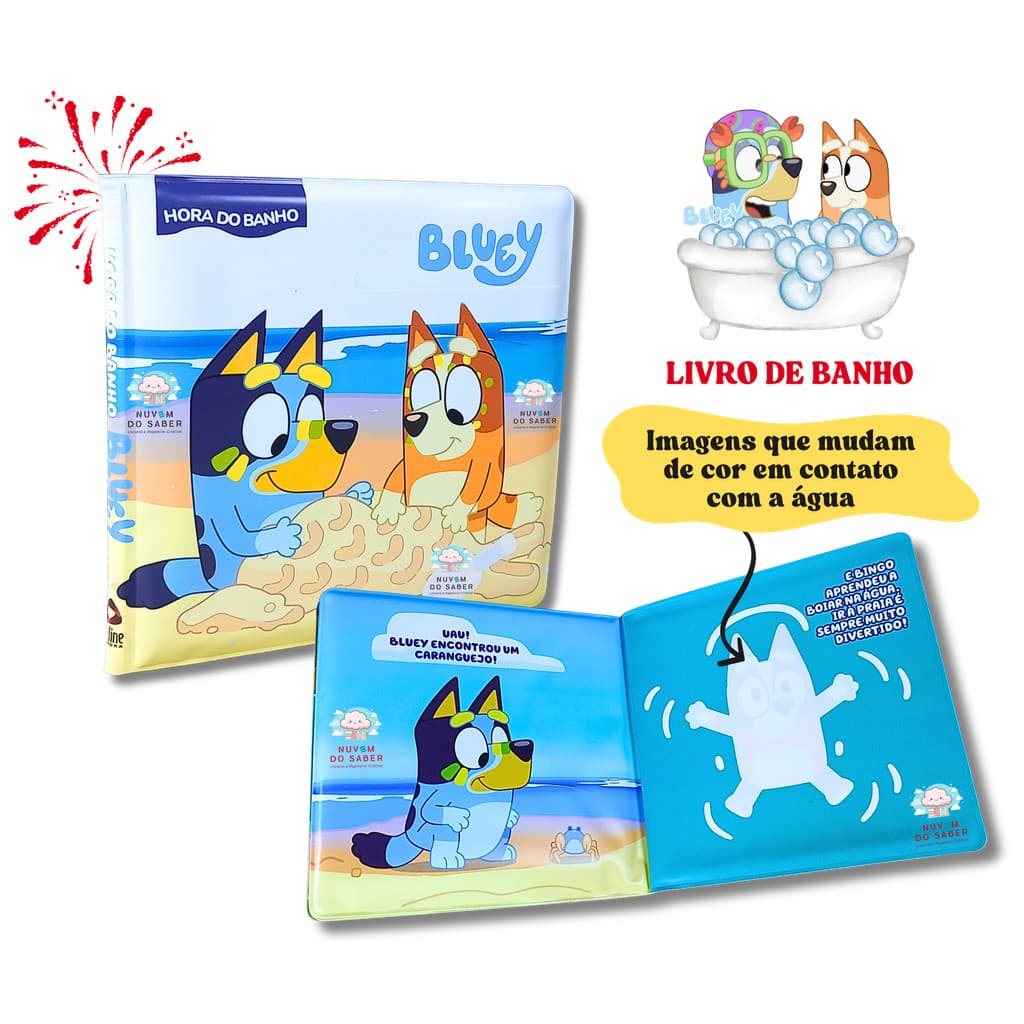 Livro Infantil Bluey Hora do Banho