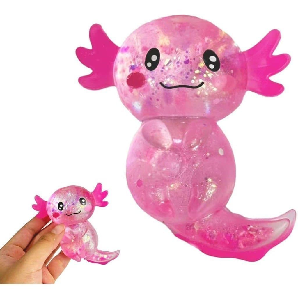 Brinquedo Sensorial Axolote para Alívio do Estresse, Fidgets Fofos Preenchidos com Maltose, Presente de Festa Taba Squee