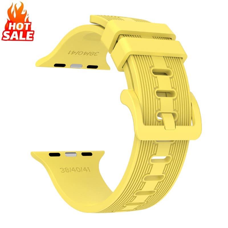 Pulseira De Silicone De Linha Vertical Compatível Com Apple Watch Series 11/10 46mm 42mm Ultra 3/2/1 49mm 45mm 44mm 40mm
