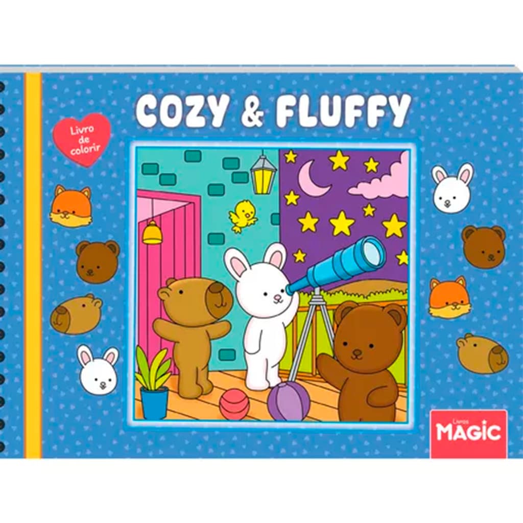 Cozy And Fluffy Bluish – Livro De Colorir