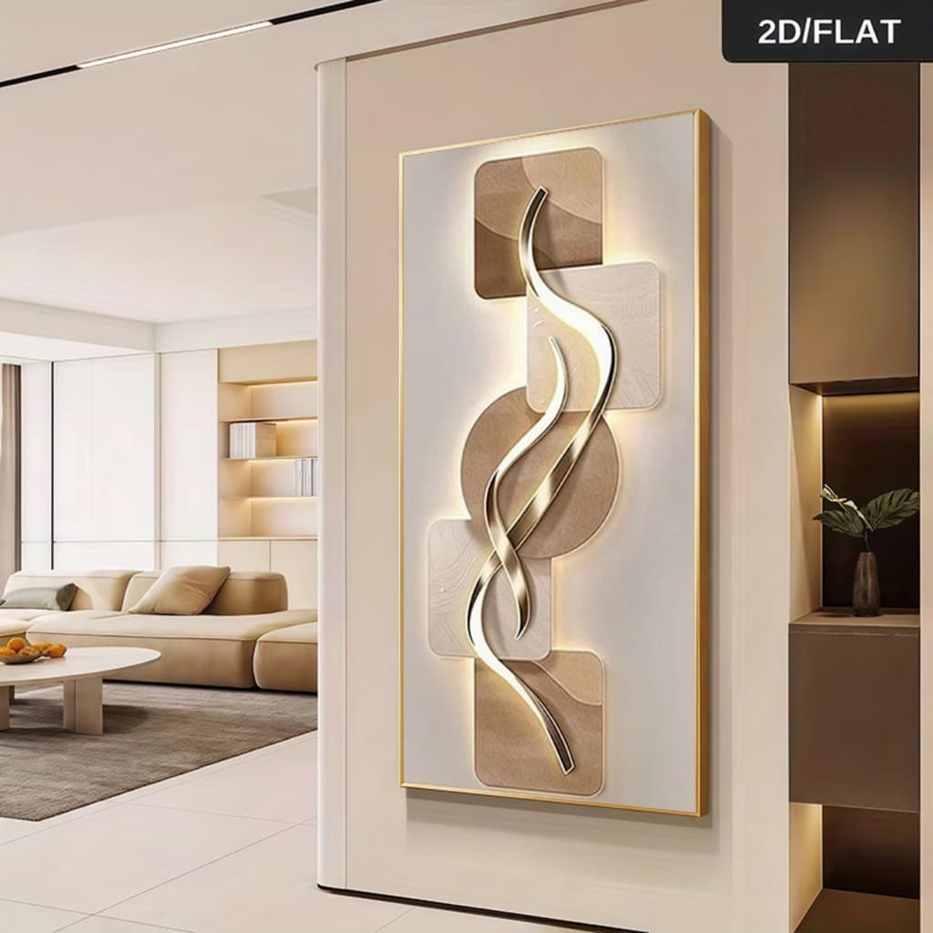 Quadro Decorativo Grande 115x70cm Geométrico Visual Sala,Quarto,Copa,consultório,escritório,hall