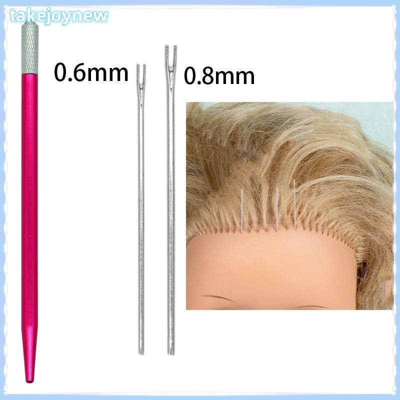 [takejoynewBR] Agulha De Rerootação De 0.6 Mm 0.8 Para Cabelo De Boneca Repintar Cabeça Reborn Peruca Fazendo Ferramenta