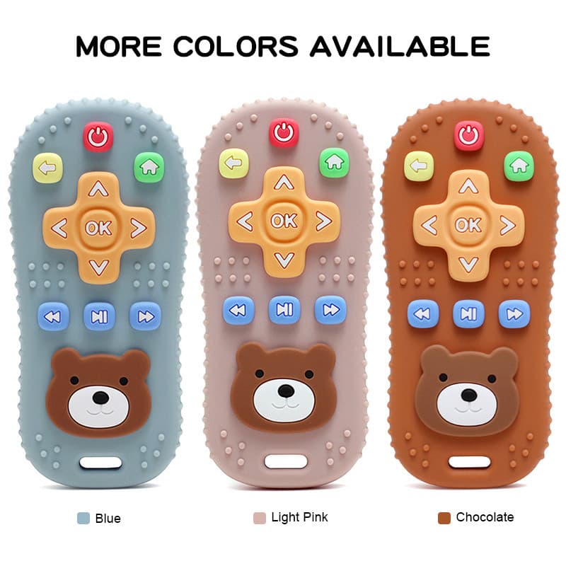 Bebê Anti-Comendo Mão Molar Stick Silicone Teether Controle Remoto 100 % De Grau Alimentício BPA Free
