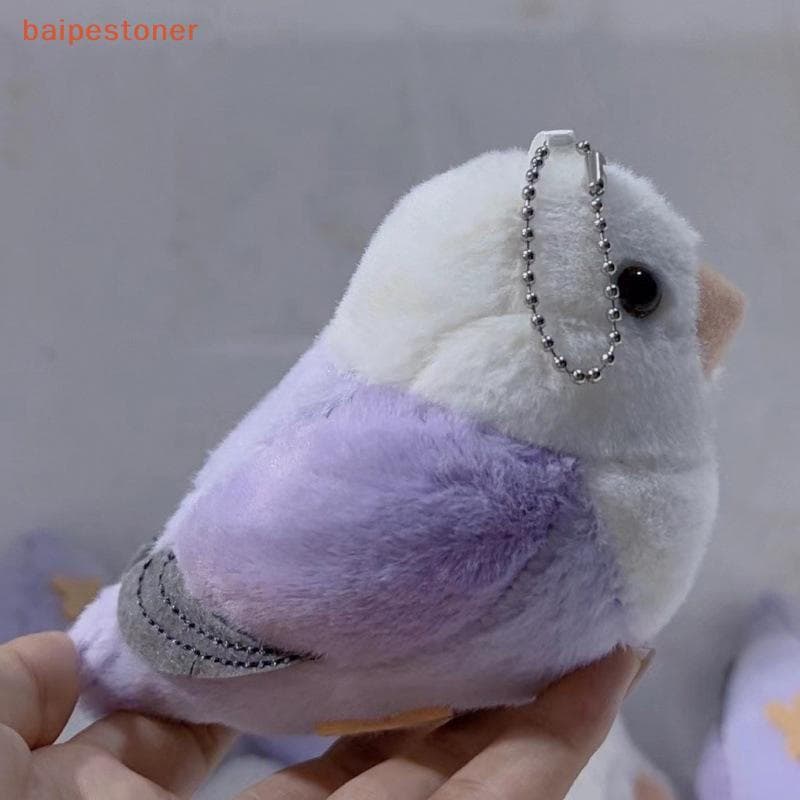[baipestoner] Lovebird Papagaio De Alta Fidelidade Peônia Plushie Budgie Pingente Brinquedos De Pelúcia Animais Realista
