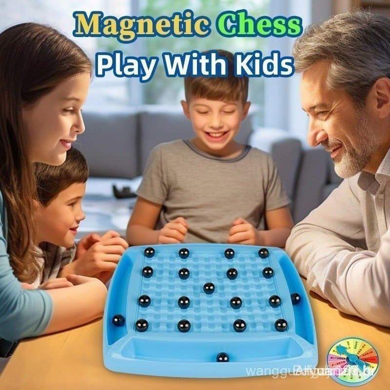 Jogo de Tabuleiro Magnético Infantil, Jogo de Mesa Interativo para Pais e Filhos com Brinquedos Infantis 8WBG