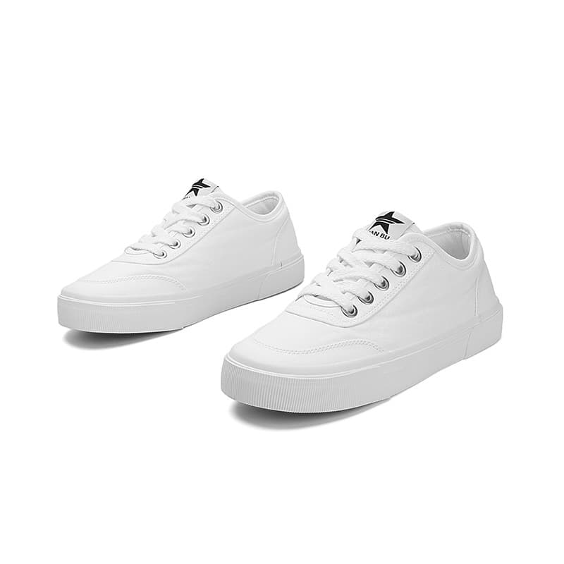 Lanhua moda sapatos de lona de cano baixo sapatos masculinos respirável tênis casuais sapatos brancos planos sapatos mas
