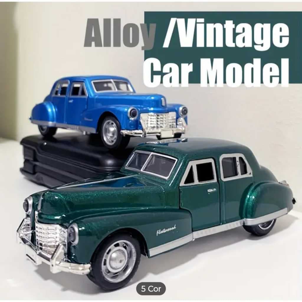 Miniatura Carro carrinho de ferro Cadillac Fleetwood 1940 Poderoso Chefão Mercedes-Benz