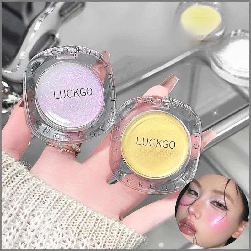 Blush em creme gel Crystal Magic com brilho suave para iluminar e clarear - Maquiagem natural