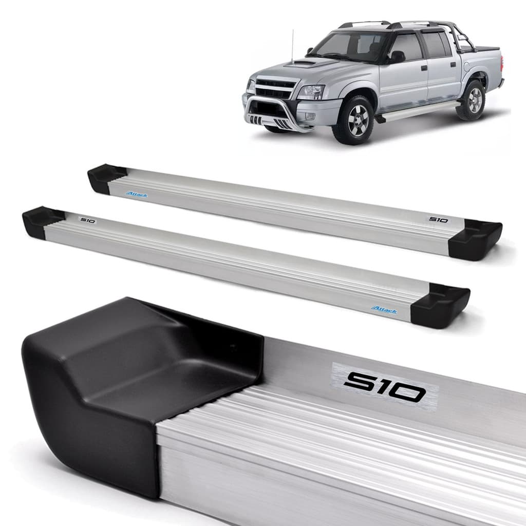 Estribo Prime S10 1995/2011 Cabine Dupla Natural