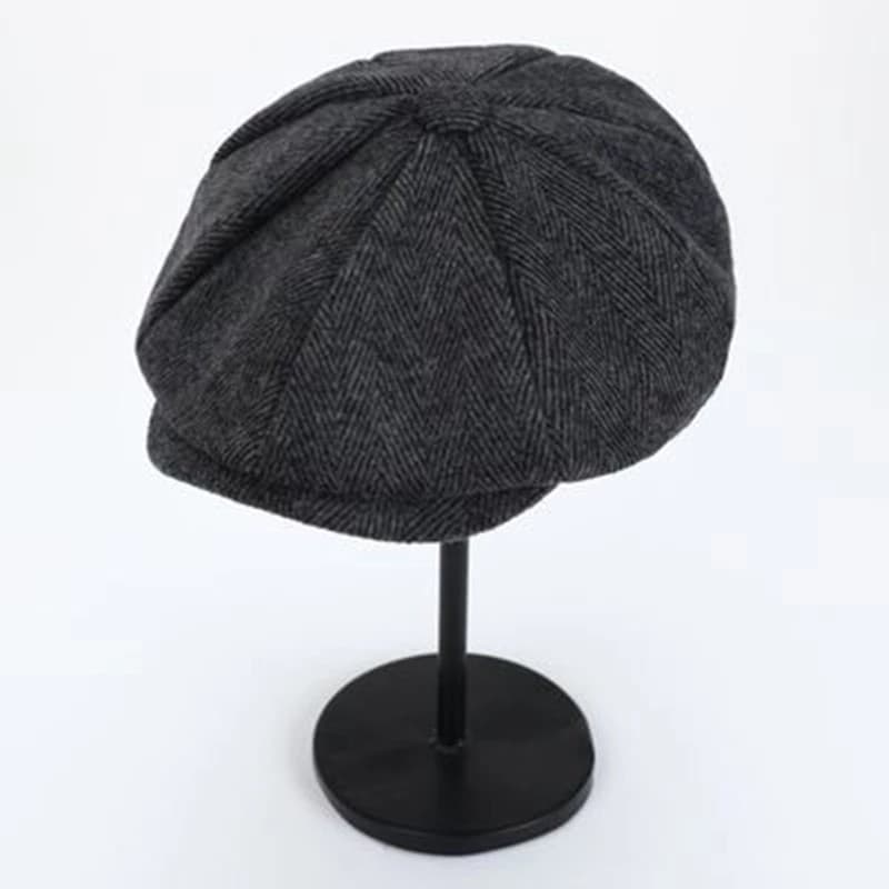 Novas Boinas Retrô Estilo Newsboy para Homens, Chapéus Octogonais, Boinas de Pintor Britânicas, Boinas de Outono Inverno