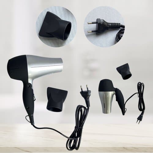 Secador De Cabelo Portatil Alta Potencia 1200w Bivolt Leve Compacto Cinza