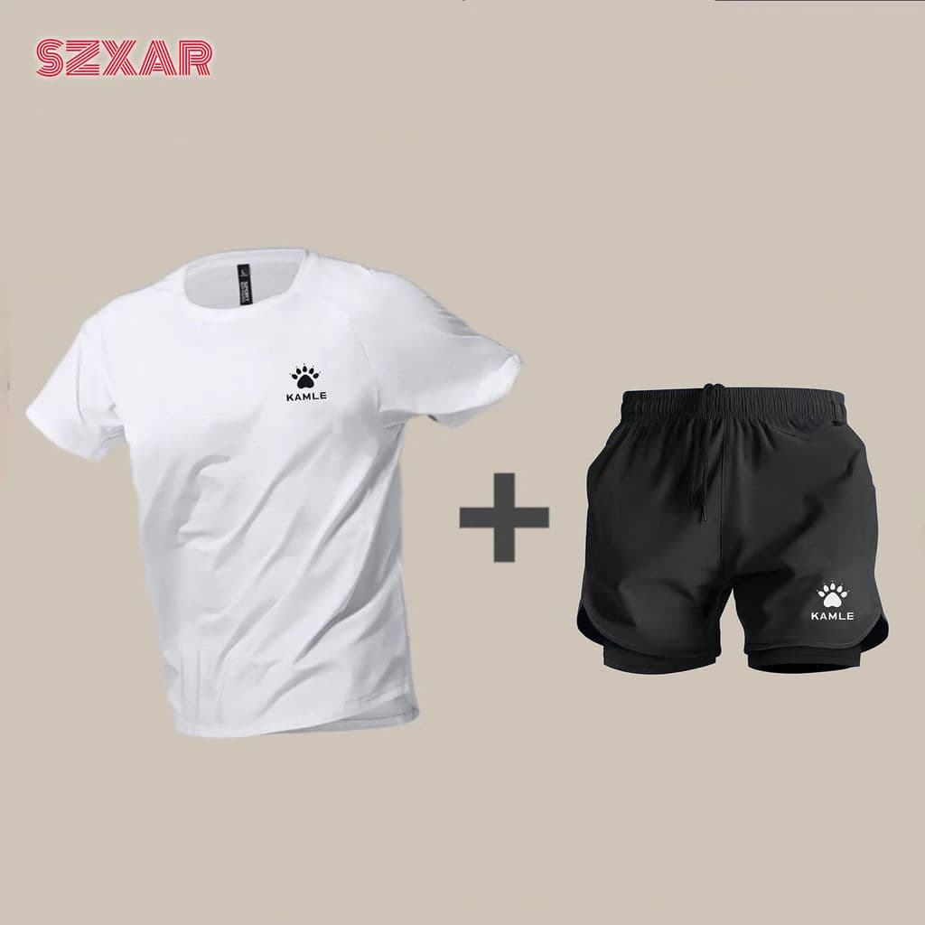 KE American Track and Field Training Terno de secagem rápida Respirável Fitness Running Sports Homens Mulheres Camiseta