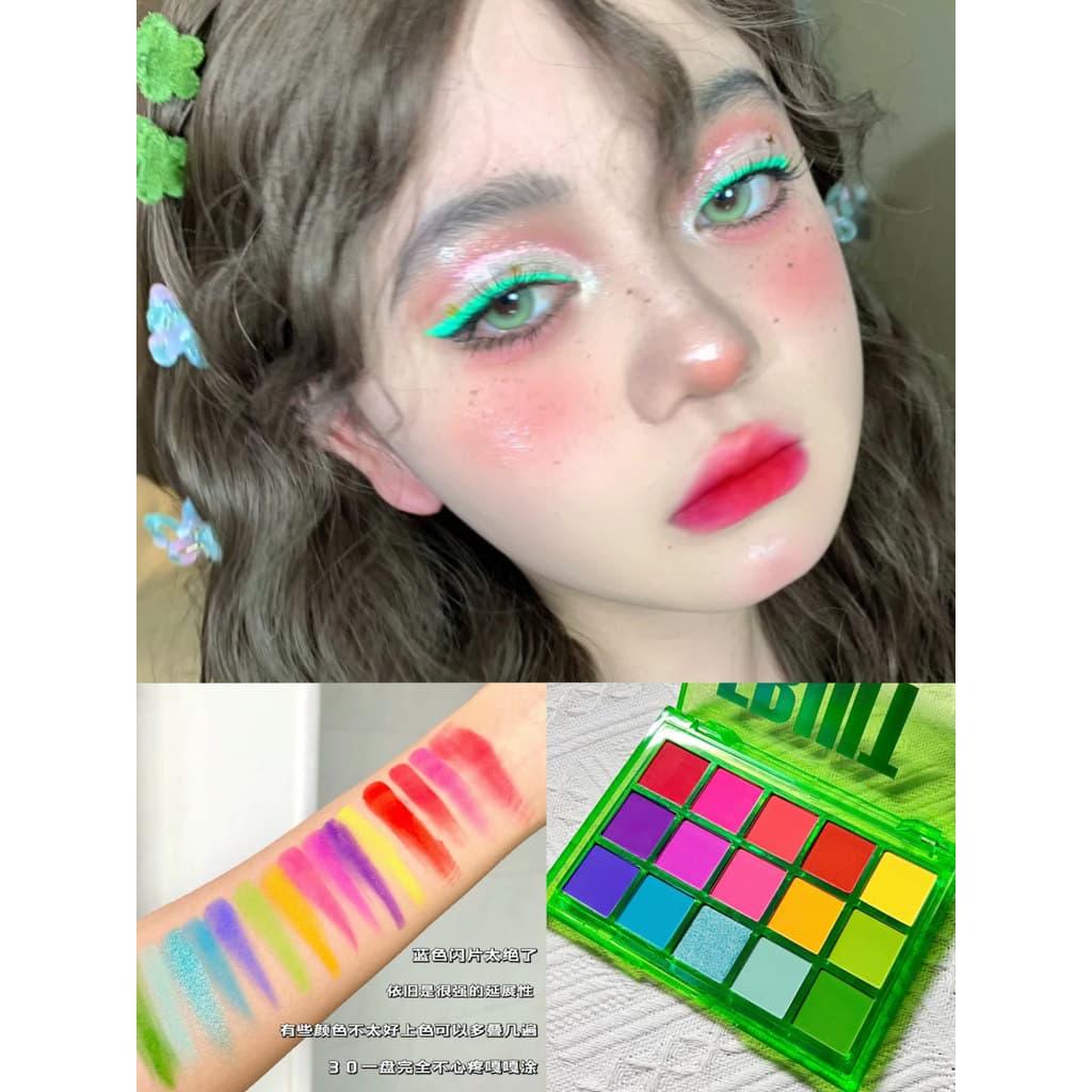 Ucanbe dopamina paleta de sombras cor palco maquiagem paleta de sombras Macaron multicolorido maquiagem artista desempen