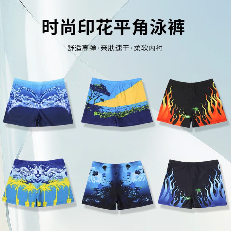 Calções de banho de tamanho grande masculino mais gordura plus size Shorts masculino Boxer de secagem rápida Anti-constr