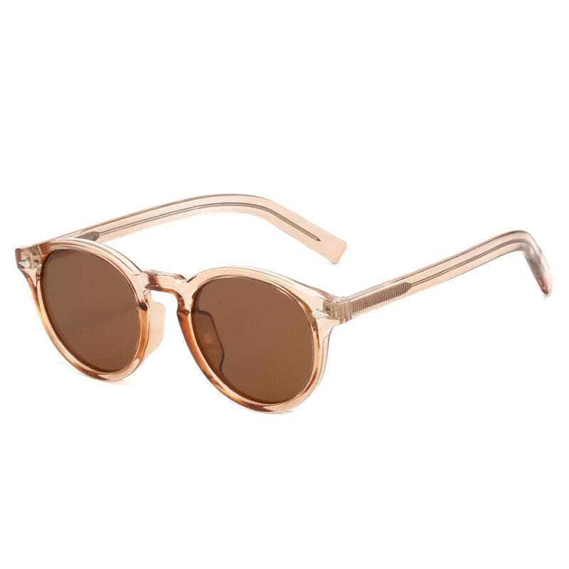 Novos Óculos de Sol Redondos Polarizados para Mulheres, Óculos de Sol da Moda com Proteção UV400, Lentes Gradiente Espel