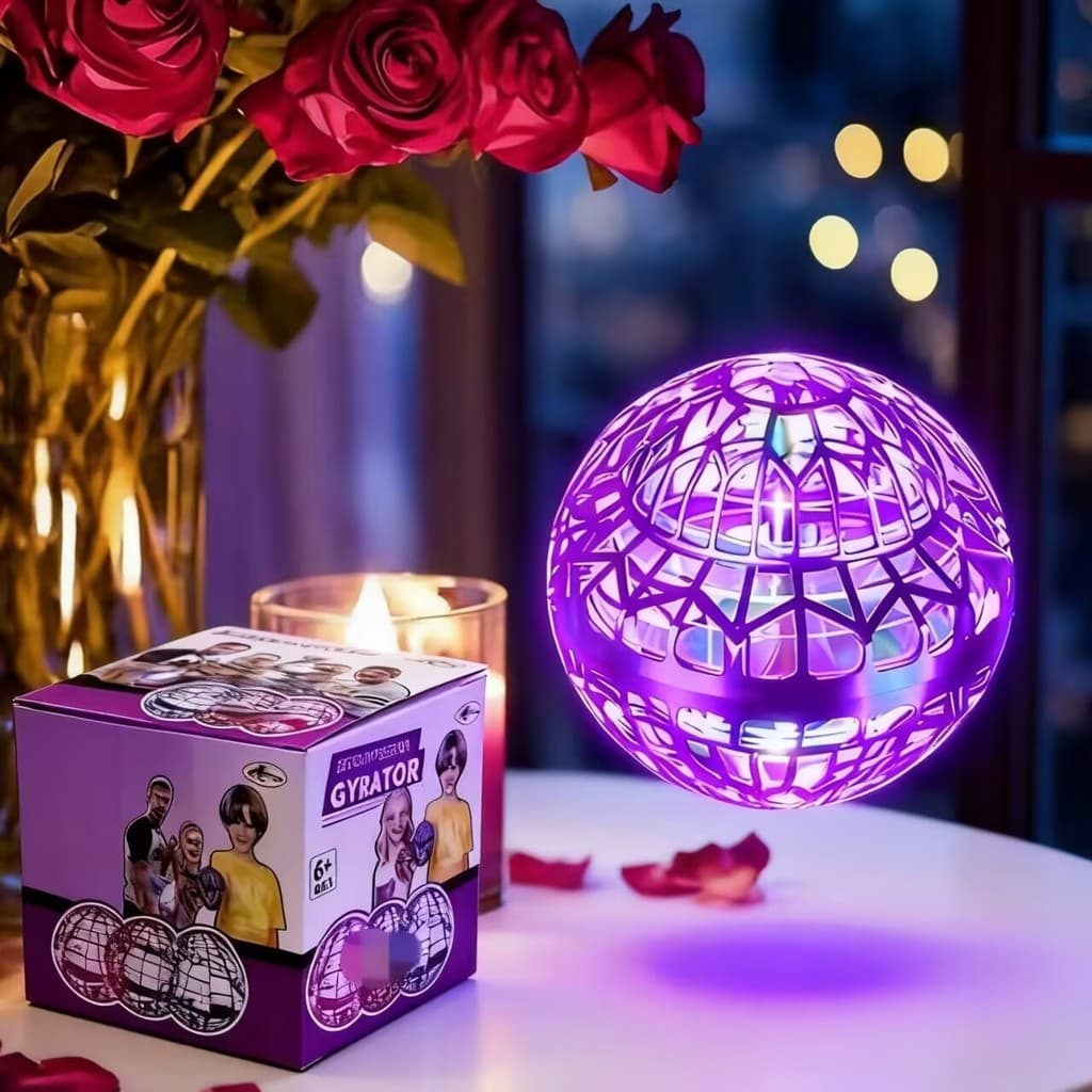Spinner Bola Boomerang Mini Drone Com Luz Voador Interativo Infantil Que Voa Luzes Dão de aniversário do Dia doValentino