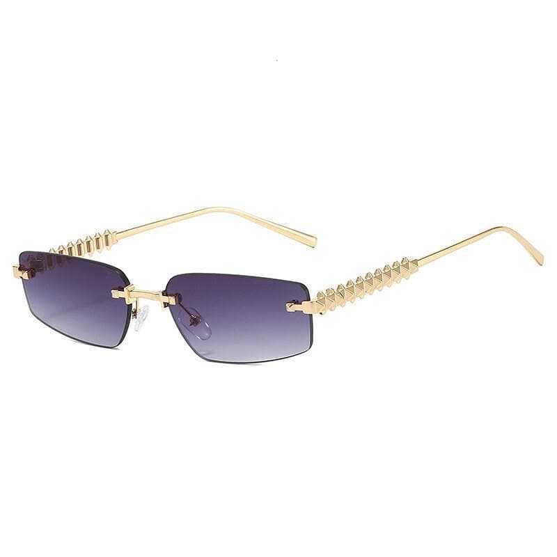 Óculos De Sol Quadrados Sem Moldura De Metal Da Moda Mulheres Homens Viagens Dirigindo Tons Femininos UV400