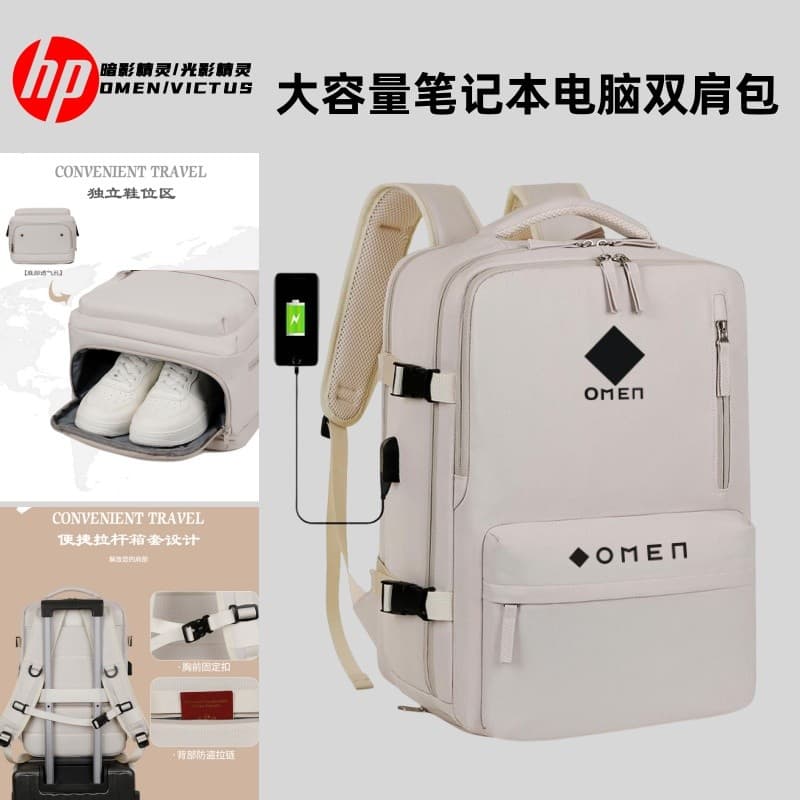 Adequado para HP Shadow Fairy 9/10 Bolsa para computador Mochila de 16.1 polegadas Luz / Fada escura 8Pro / 7 Mochila pa