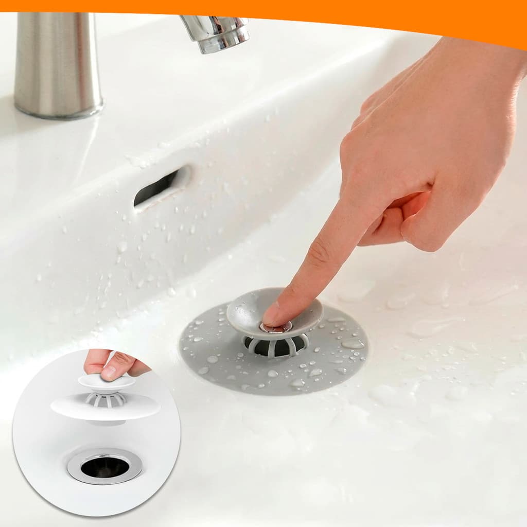 Tampa De Ralo Pia Universal De Silicone Filtro Drenagem Anti Odor e Resíduos